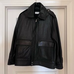 Nour Hammour Drey Leather Jacket size 36
